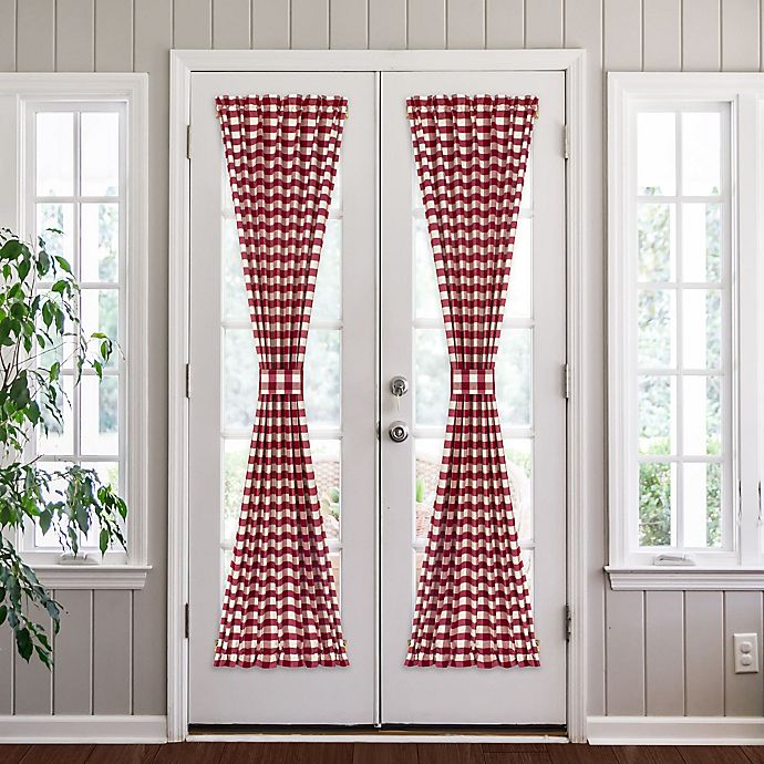 MyHome Buffalo Check Rod Pocket French Door Panel Collection