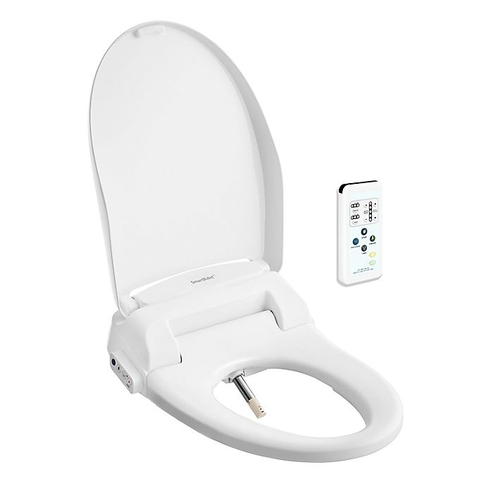 SmartBidet Heated Electric Elongated Toilet Seat in White