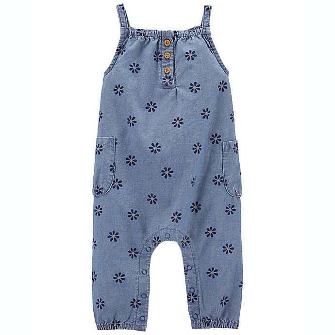 carter's® Size 9M Daisies Overall in Chambray