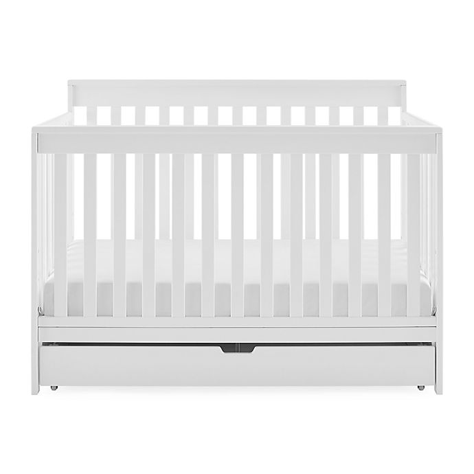 Delta Children Mercer Deluxe 6-in-1 Convertible Crib with Trundle