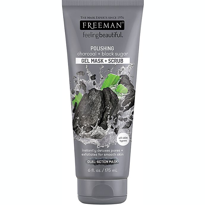 Freeman® Feeling Beautiful 6 fl. oz. Charcoal + Black Sugar Polishing Gel Mask + Scrub