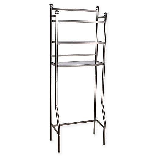Org 3 Tier Over The Toilet Space Saver, Bed Bath And Beyond Glass Bathroom Shelves
