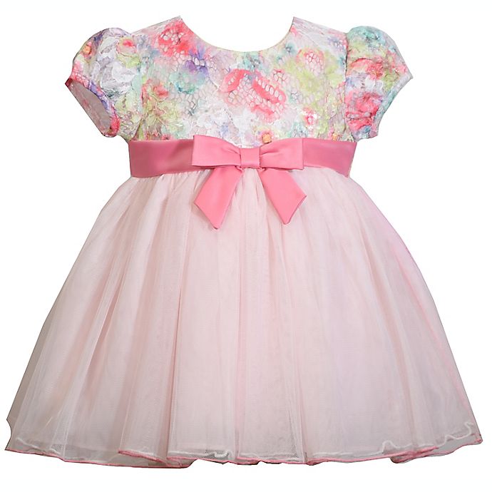 Bonnie Baby® Multicolor Lace Bodice Top Ballerina Dress