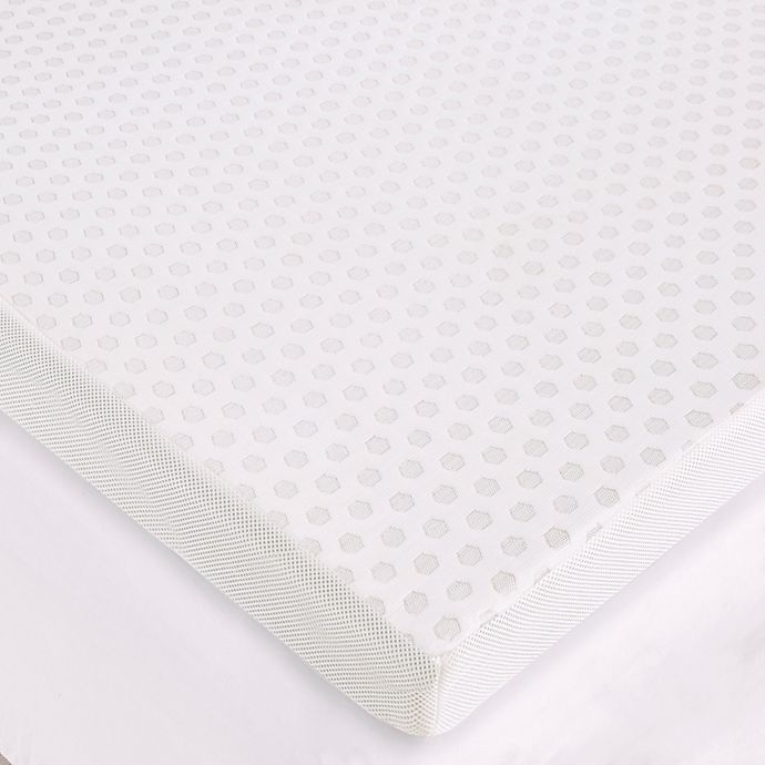 Sleep Philosophy Flexapedic 3-Inch Gel Memory Foam Mattress Topper in White