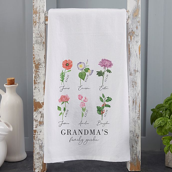 Flowery Valentine Machine Embroidered Bathroom Hand Towel