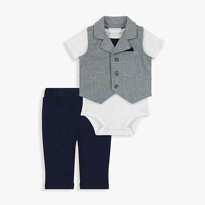 Clasix Beginnings™ by Miniclasix® 3-Piece Vest Set in Grey/Blue