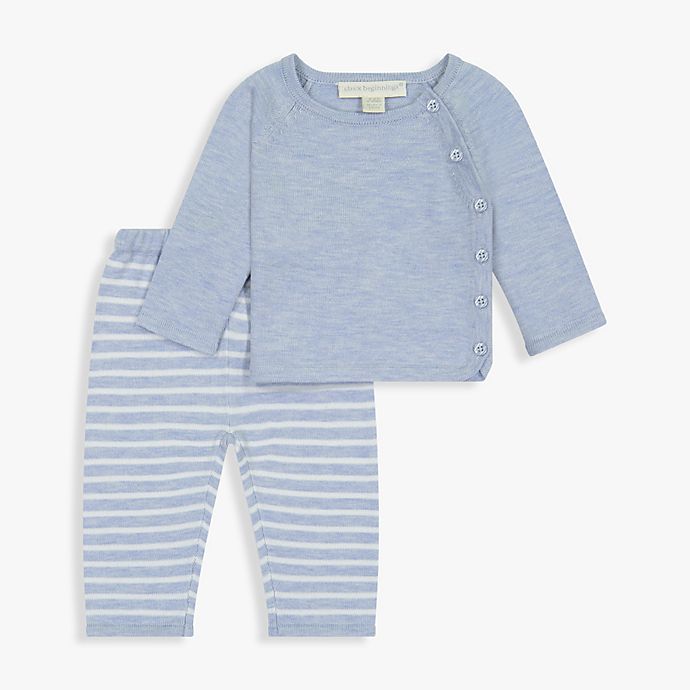 Clasix Beginnings™ by Miniclasix® 2-Piece Sweater and Pant Set in Blue