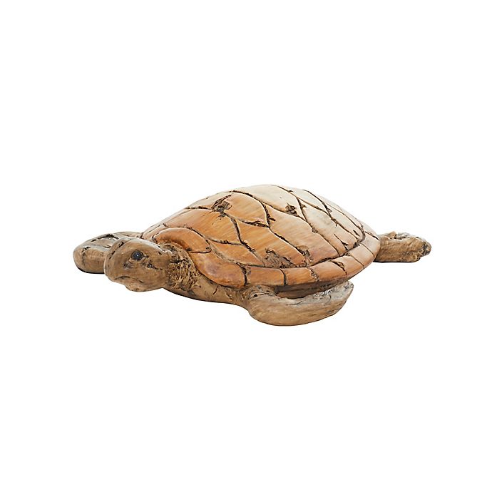 animal decorative timber white washed sculpture Turtle beach decor 