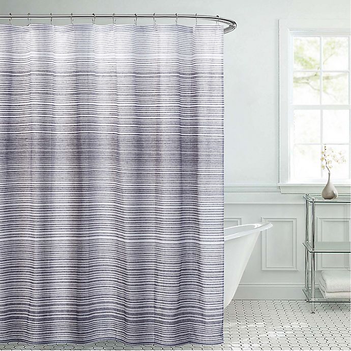 French Connection® 70-Inch x 72-Inch Donatello 13-Piece Shower Curtain Set in Light Grey