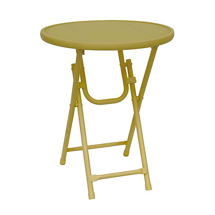 Simply Essential™ Folding Outdoor Accent Table in Yellow