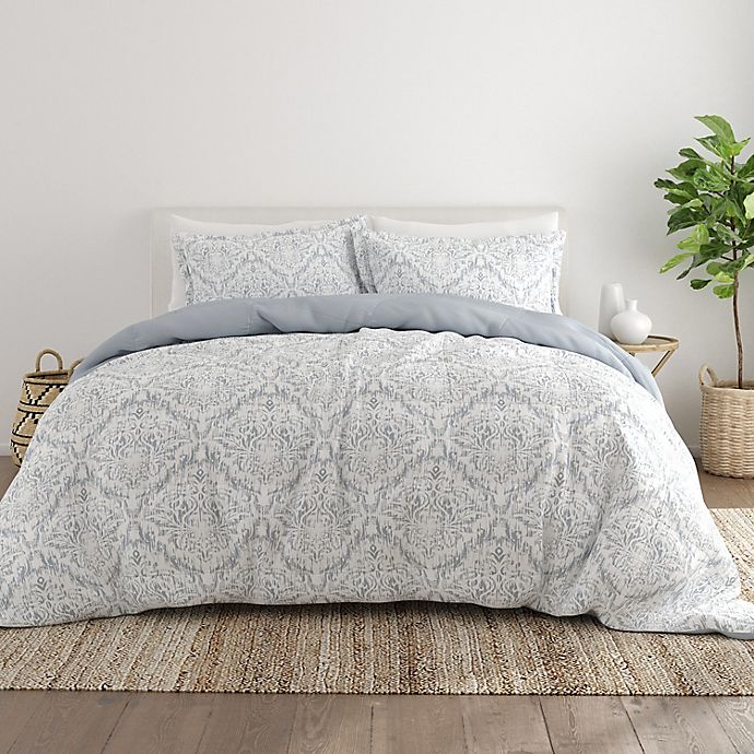 Home Collection English Countryside 3-Piece King/California King Comforter Set in Light Blue