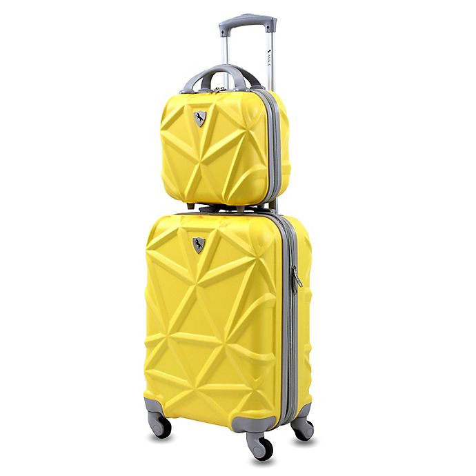 AMKA Gem 2-Piece Hardside Spinner Carry-On Cosmetic Luggage Set