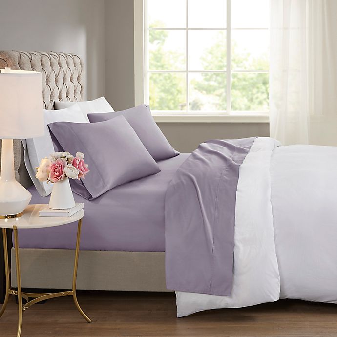 Beautyrest® 600-Thread-Count Cooling Queen Sheet Set in Purple