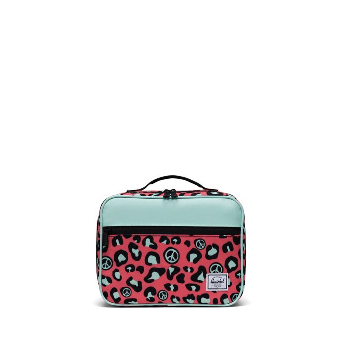 Herschel Supply Co.® Pop Quiz Leopard Lunch Box in Red/Green Bed Bath