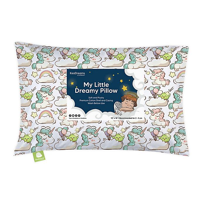 KeaBabies® Unicorn Dreams Toddler Pillow in White