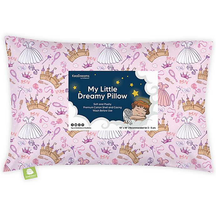 KeaBabies® Dear Princess Toddler Pillow in Pink