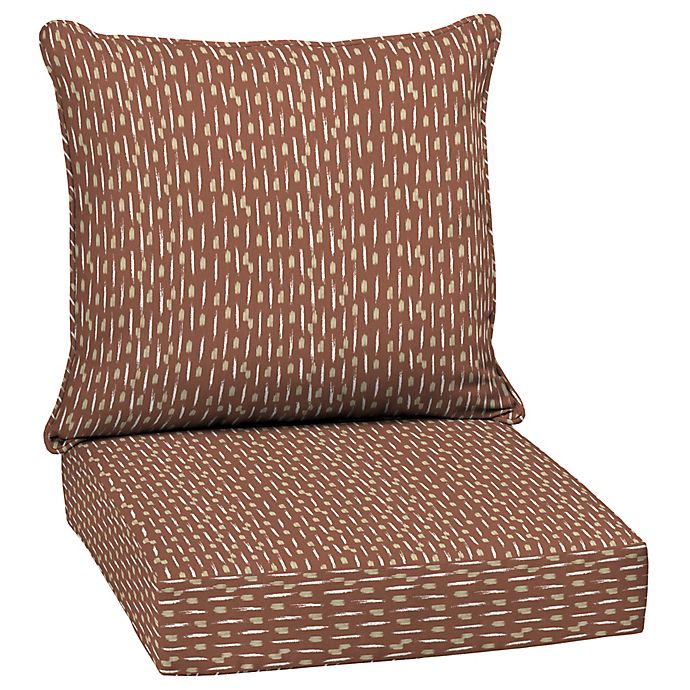 Arden Selections™ Outdoor Deep Seat Cushion Set in Rust Red