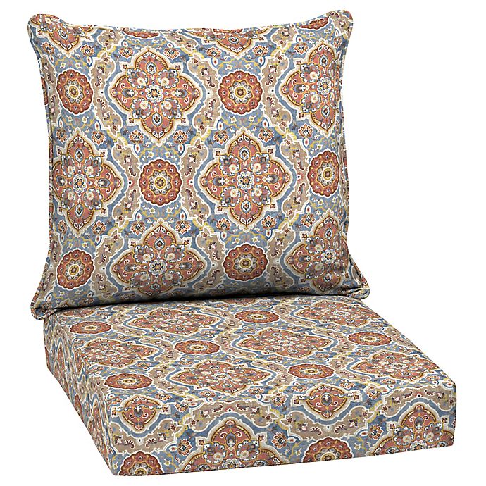 Arden Selections™ Coastal Geometric 2-Piece Outdoor Deep Seat Cushion Set