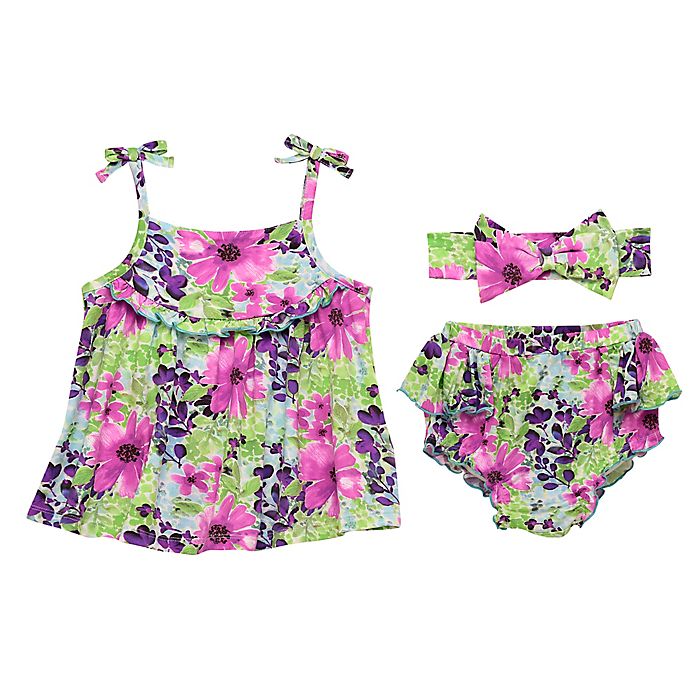 Baby Starters® 3-Piece Dress, Diaper Cover, and Headband Set