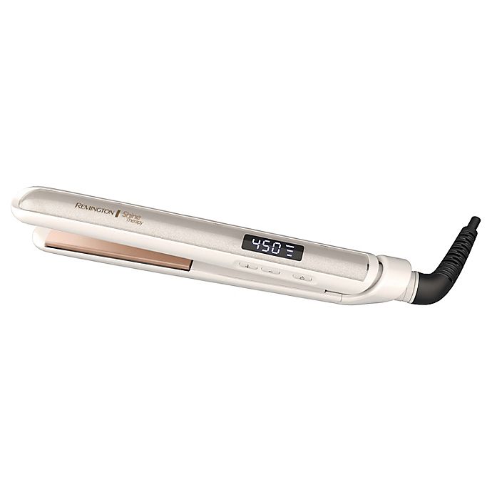 Remington® Shine Therapy 1-Inch Flat Iron in White Gold