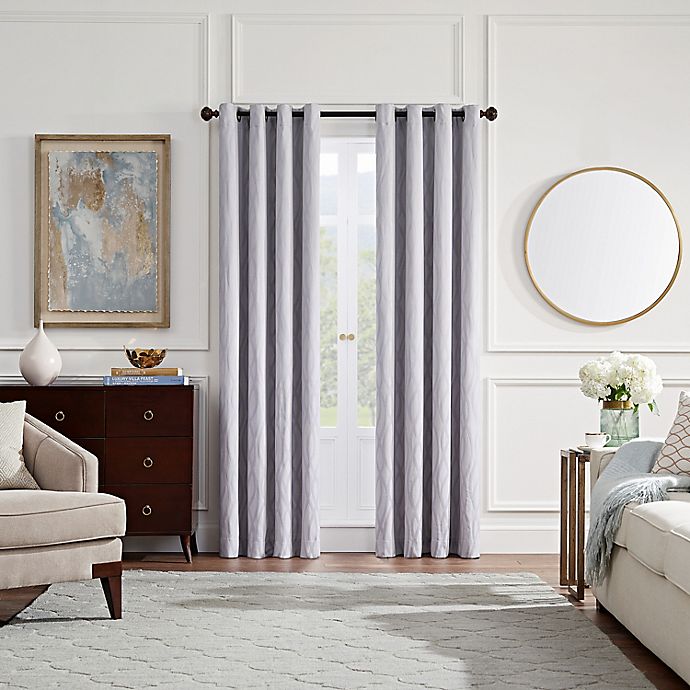 Eclipse Wendell 63-Inch Blackout Grommet Window Curtain Panel in Grey (Single)