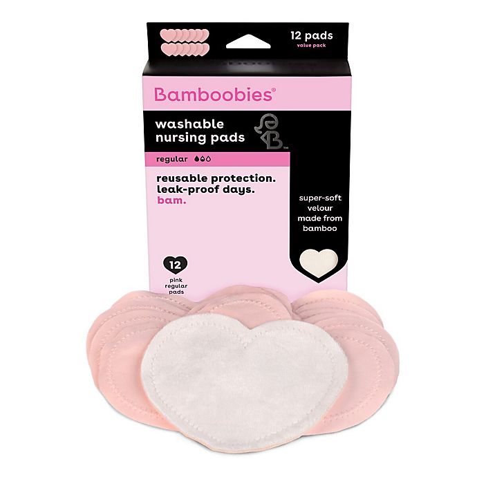 bamboobies® Value-Pack Washable Nursing Pads in Light Pink