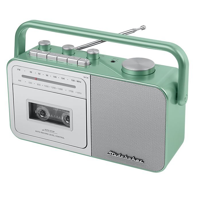 Studebaker AM/FM Radio Portable Cassette Player/Recorder
