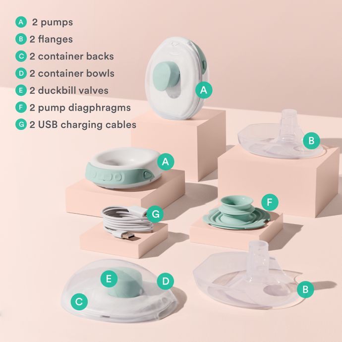 Willow Go® Wearable Hands-Free, Cord-Free Double Electric Breast Pump