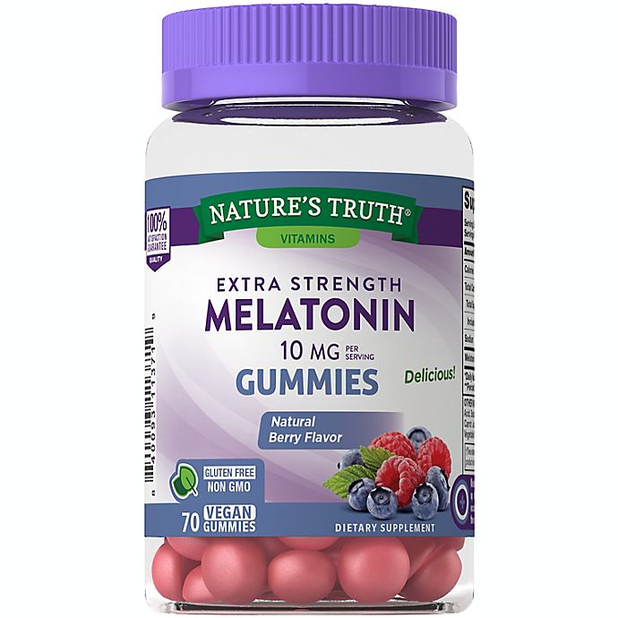 Nature’s Truth® 70-Count Extra Strength 10 mg Melatonin Natural Berry Flavor Gummies