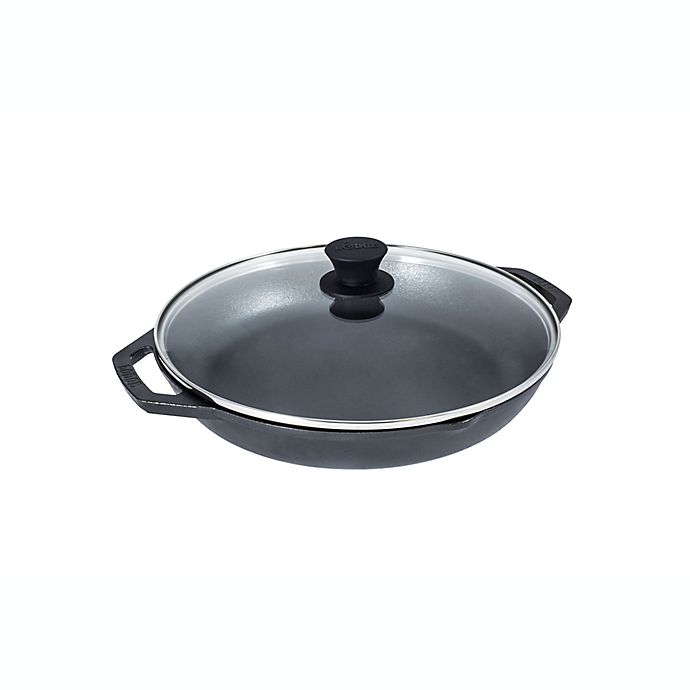 Lodge Chef Collection™ 12-Inch Cast Iron Covered Everyday Chef Pan in Black