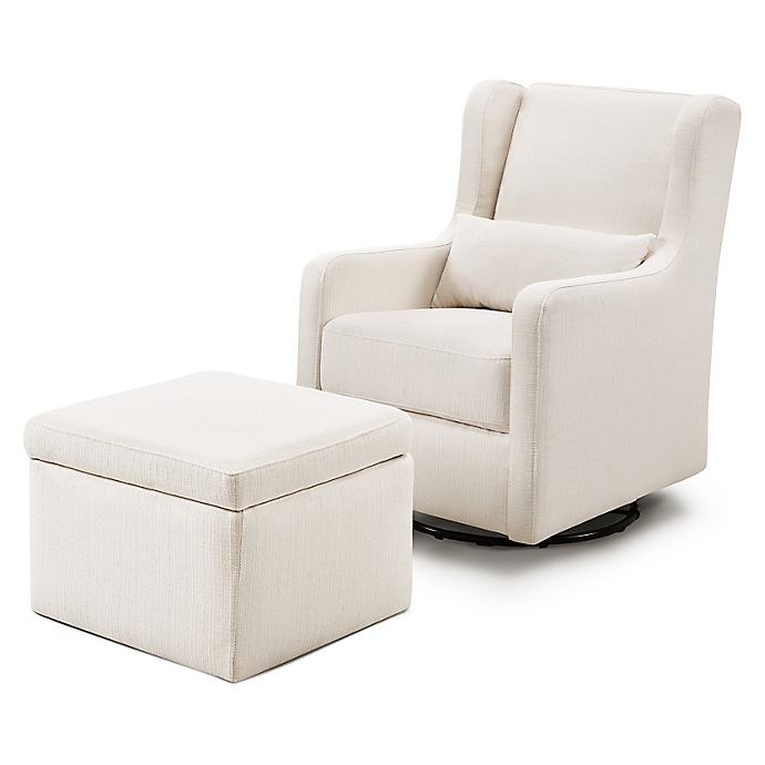 carter's® by DaVinci® Adrian Swivel Glider with Ottoman in Performance Fabric