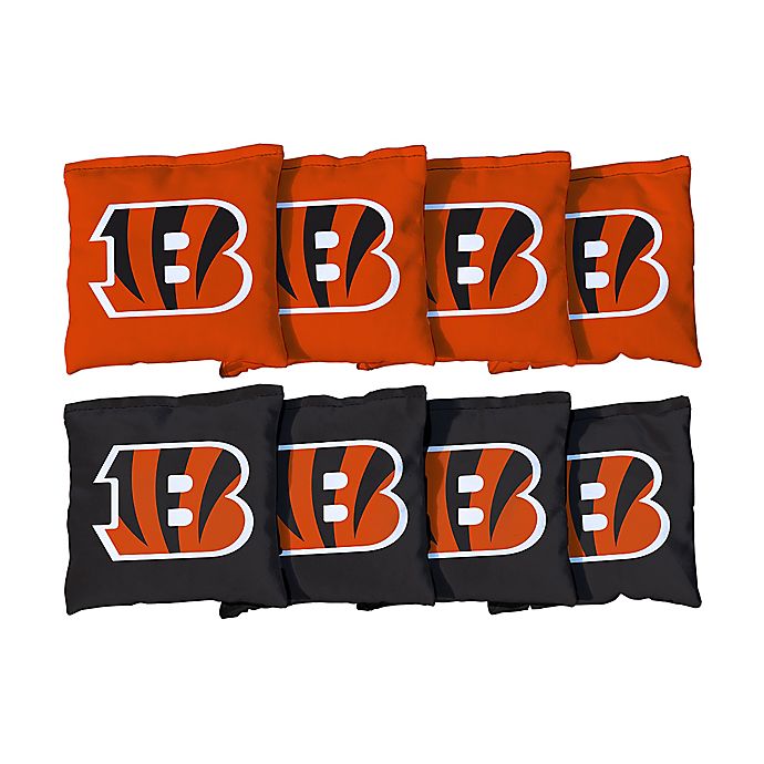 Set Of 8 Cincinnati Bengals Reds Cornhole Bean Bags FREE SHIPPING 