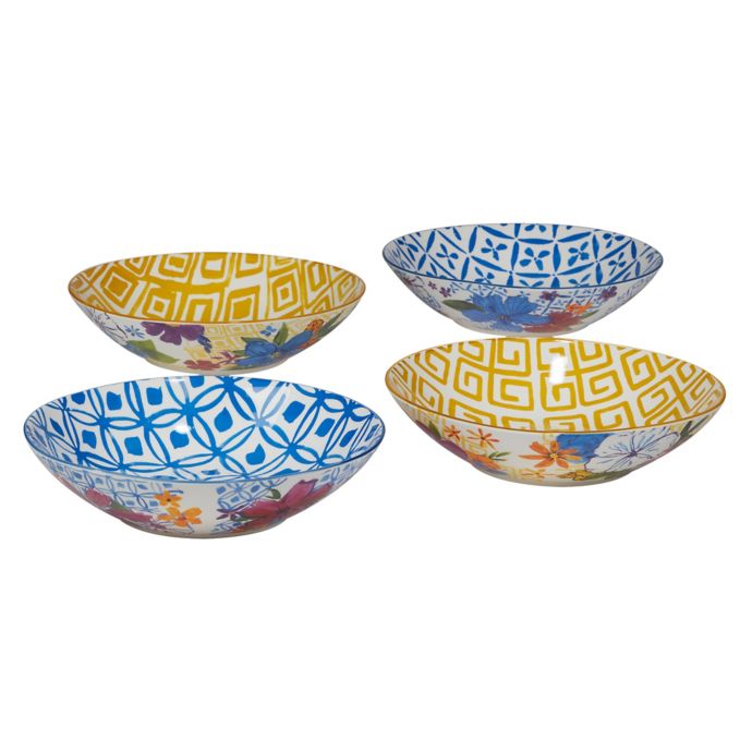 Certified International Flower Power Soup Bowls (Set of 4) Bed Bath