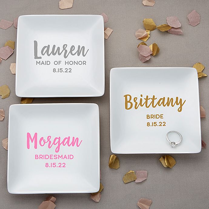 Bridal Party Personalized Ring Dish