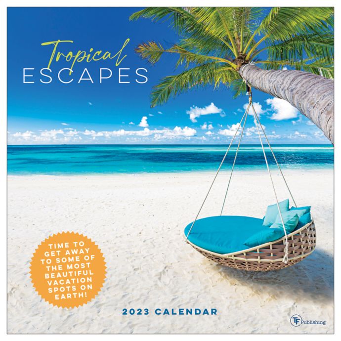 TF Publishing Tropical Escapes 2023 Wall Calendar | Bed Bath & Beyond