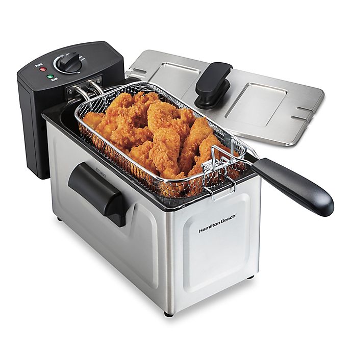 Hamilton Beach® Professional-Style 12-Cup Stainless Steel Deep Fryer
