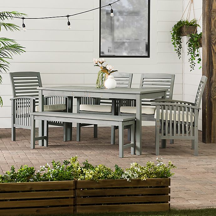 Forest Gate Arvada 6-Piece Acacia Wood Outdoor Dining Set