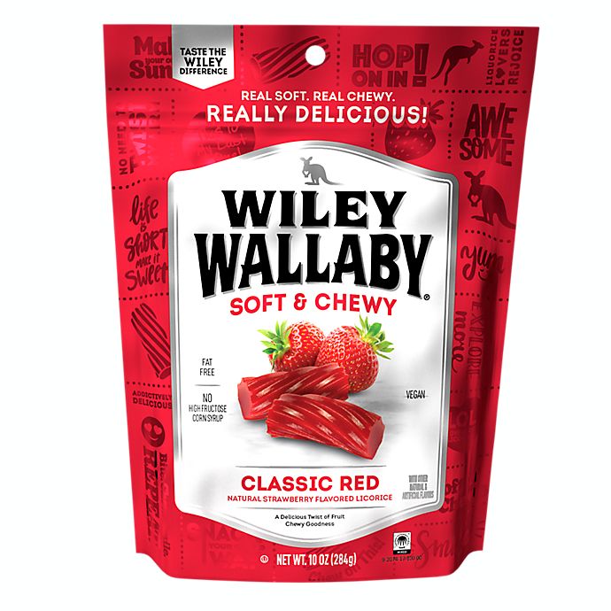 Wiley Wallaby 10 oz. Australian Style Gourmet Red Licorice