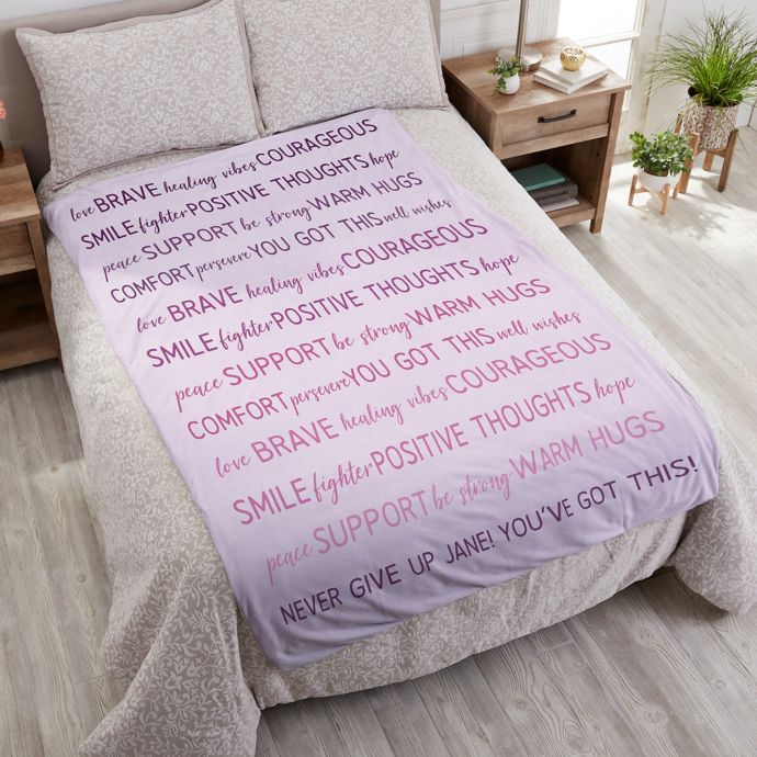 Words of Encouragement Personalized Weighted Blanket Bed Bath & Beyond
