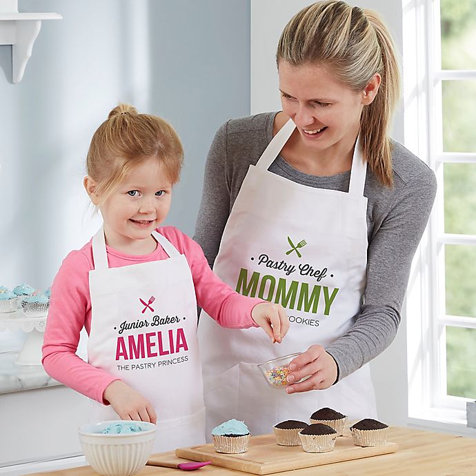 Cute Girl Boy Aprons for Adult and Kid Chef Personalized Kitchen Cooking Aprons 