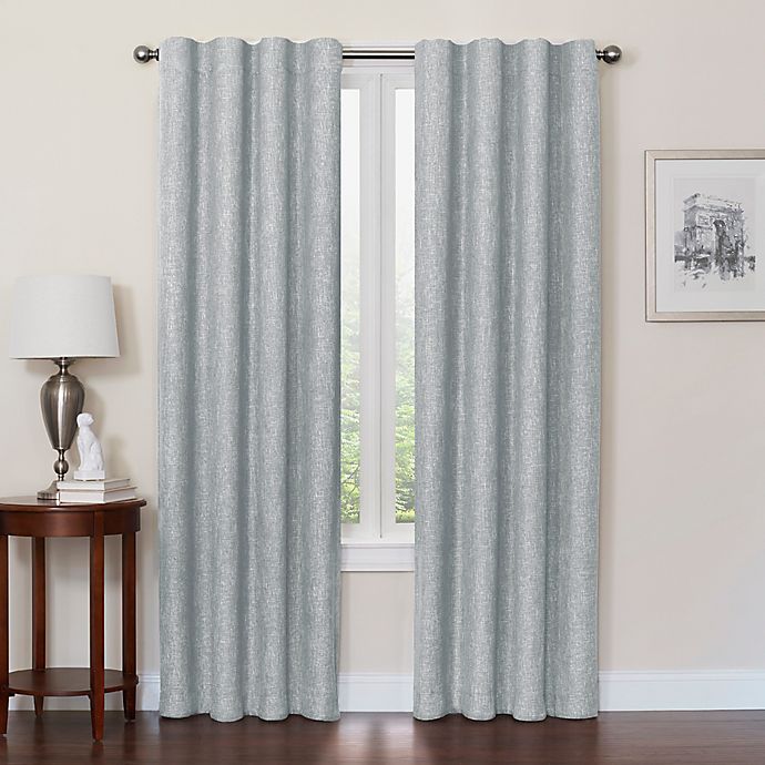 Quinn 63-Inch 100% Blackout Insulated Rod Pocket/Back Tab Curtain Panel in Spa (Single)
