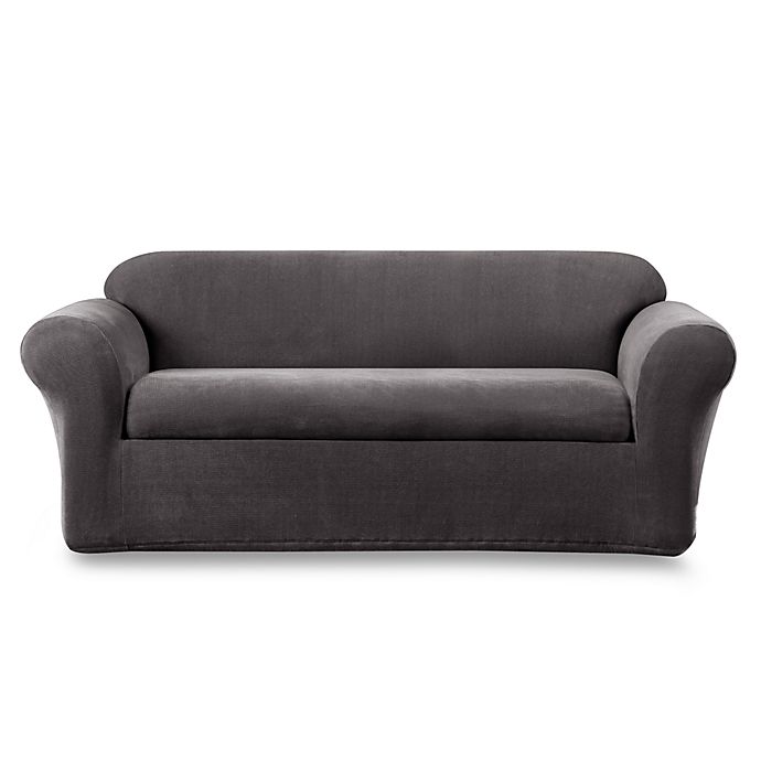 Sure Fit® Stretch Metro 2-Piece Sofa Slipcover in Grey