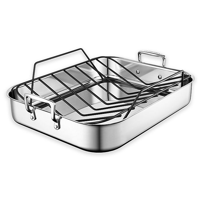 Le Creuset® Stainless Steel Roasting Pan with Nonstick Rack