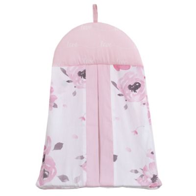 dreamer watercolor floral crib bedding