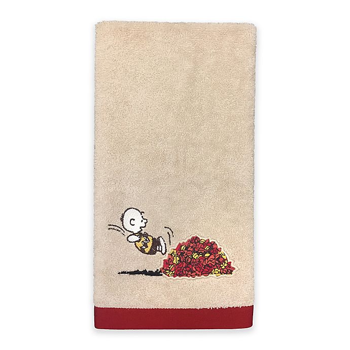 Valentine Embroidered Finger Tip Towel Snoopy 
