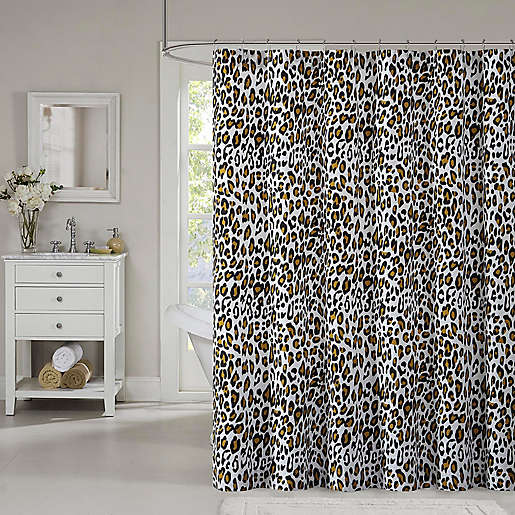 Leopard Printed Shower Curtain Bed, Animal Print Shower Curtain