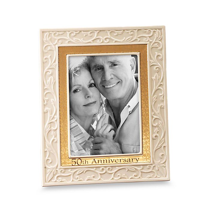 Lenox® 50th Anniversary 5-Inch x 7-Inch Picture Frame