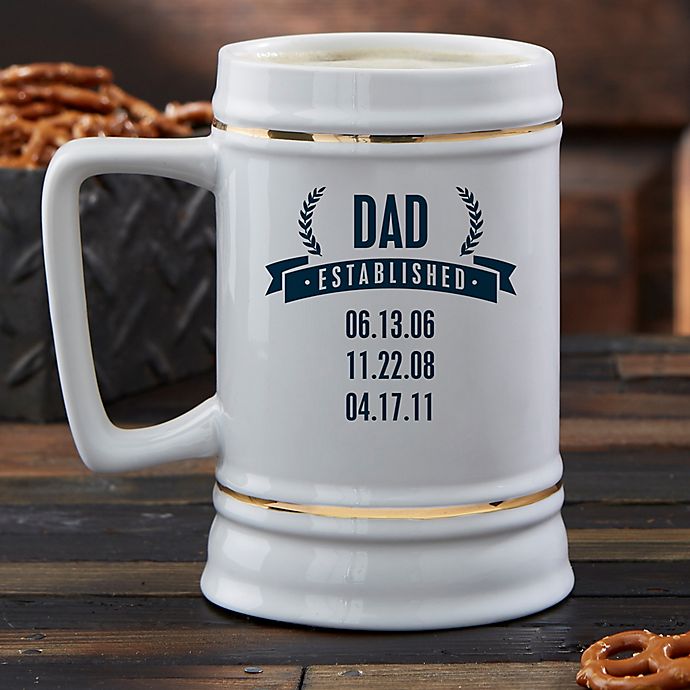 Beer Glass Pilsner Stein Mug 15oz Best Bonus Dad Ever Step Father 