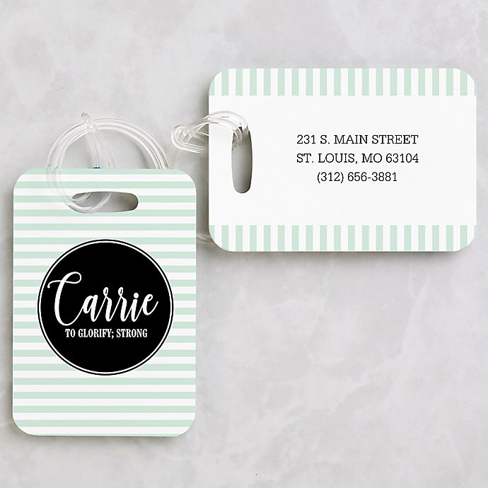 Patterned Name Meaning Luggage Tags (Set of 2)