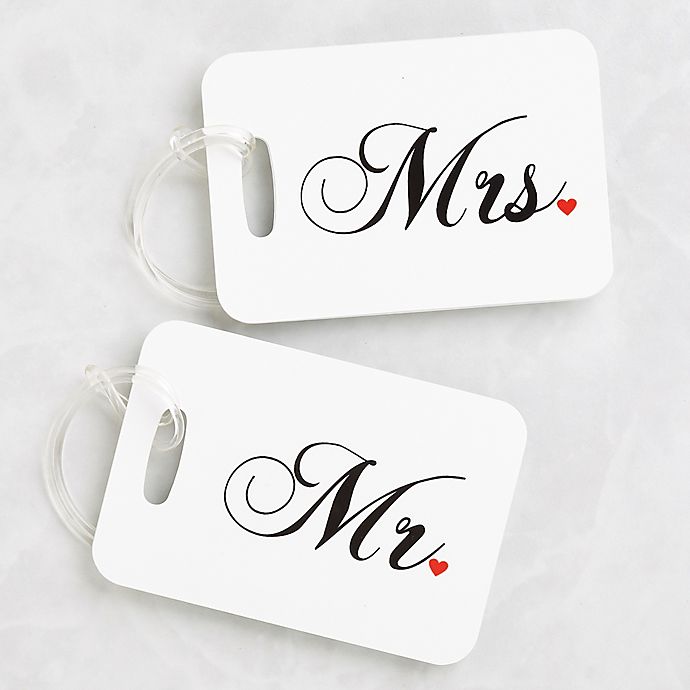 Mr. and Mrs. Luggage Tags (Set of 2)
